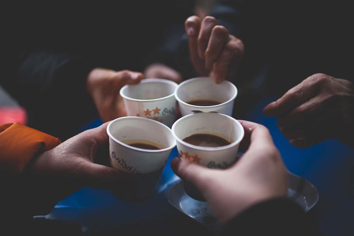 cup group of people holding mugs seoul